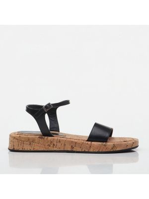Sandále bez podpätku Hotiç čierna