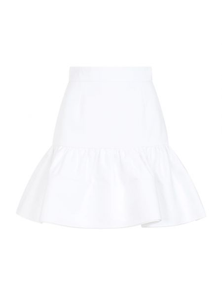 Mini spódniczka z falbankami Patou biała