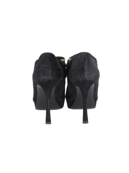 Botas de lana retro Yves Saint Laurent Vintage negro