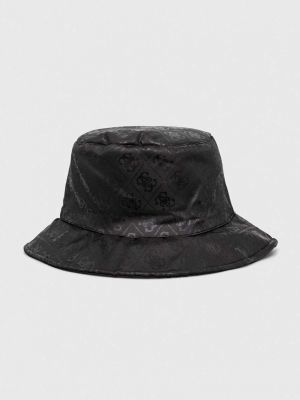Oboustranný klobouk Guess černý