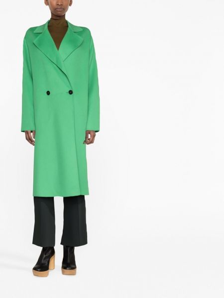 Manteau en laine Stella Mccartney vert