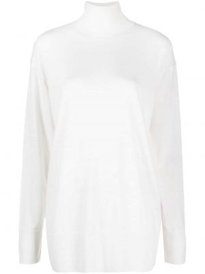 Вълнен пуловер Aspesi бяло