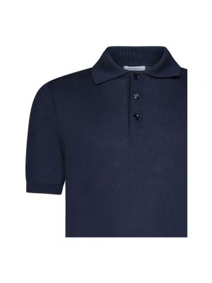 Camisa con botones de algodón Malo azul