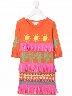 Jersey dress for jenter Stella Mccartney Kids oransje