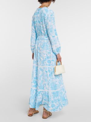 Dlouhé šaty s potiskem Melissa Odabash modré