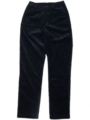 Manšestrové rovné kalhoty Polo Ralph Lauren modré