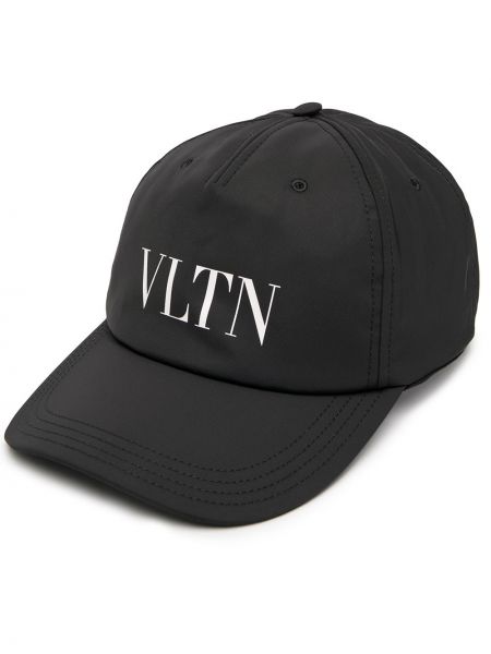Cappello con visiera di nylon Valentino Garavani nero