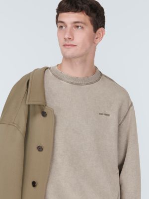 Jersey sweatshirt aus baumwoll Ami Paris grau