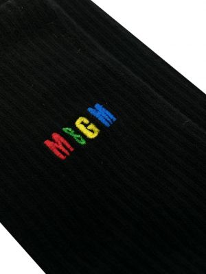 Socken mit stickerei Msgm schwarz