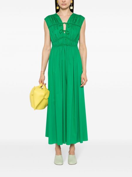 Robe mi-longue Dvf Diane Von Furstenberg vert