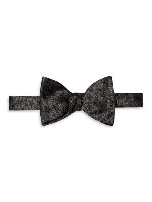 Шелковый галстук в цветочек с принтом Eton черный