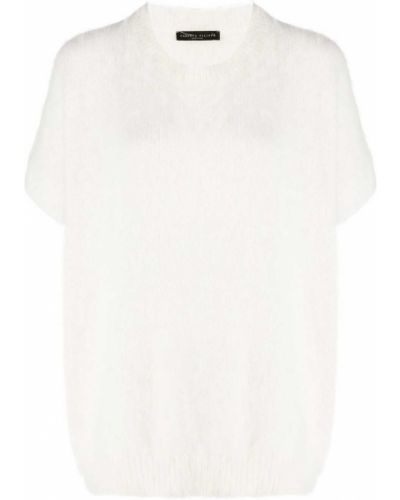 Jersey de punto manga corta de tela jersey Fabiana Filippi blanco