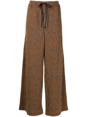 Pantalones a rayas Eckhaus Latta marrón