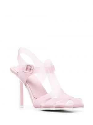 Caurspīdīgs kurpes ar papēžiem Le Silla rozā
