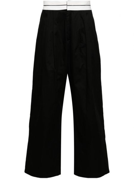 Плисирани relaxed панталон Société Anonyme черно