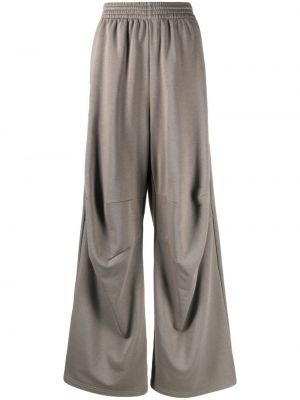 Bavlněné kalhoty Mm6 Maison Margiela šedé