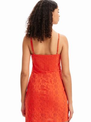 Uska mini haljina Desigual narančasta