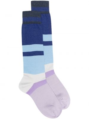 Чорапи на райета Marni синьо