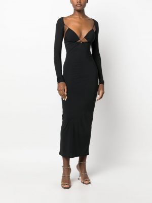 Midi šaty Amazuìn černé