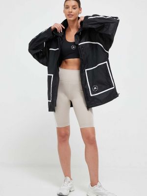 Oversized bunda Adidas By Stella Mccartney černá