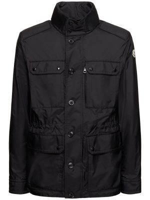 Najlonska jakna Moncler crna