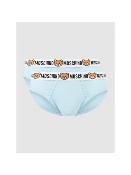 Figi Moschino Swim + Underwear, niebieski