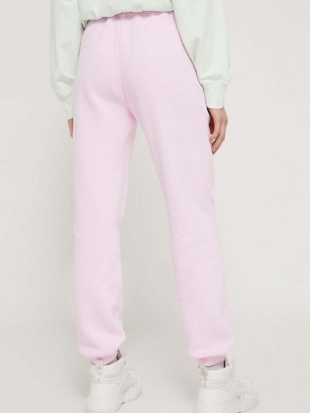 Sportovní kalhoty Abercrombie & Fitch růžové