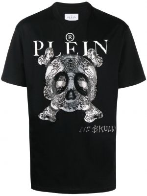 Painettu t-paita Philipp Plein musta