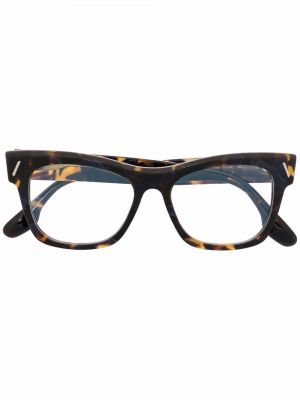 Victoria Beckham Eyewear lunettes de vue à monture effet écaille de tortue - Marron
