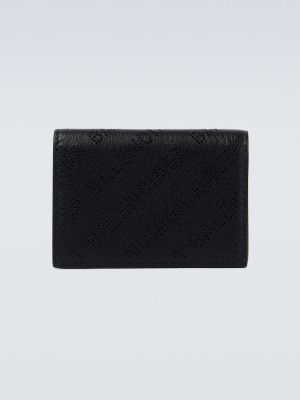 Czarny portfel skórzany Balenciaga