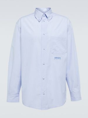 Koszula w kratkę bawełniane casual Kenzo - niebieski
