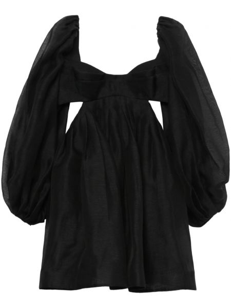 Κοκτέιλ φόρεμα Zimmermann μαύρο
