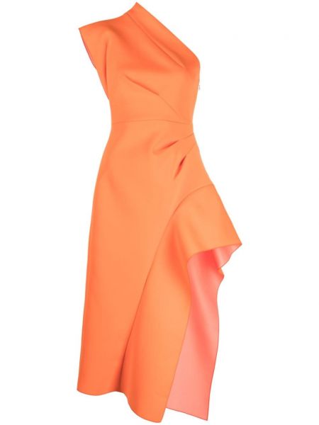 Μίντι φόρεμα Acler πορτοκαλί