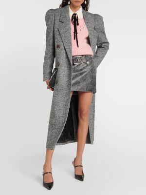 Jersey de lana de tela jersey Alessandra Rich rosa