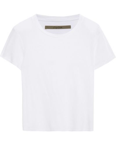 Bílé tričko bavlněné Enza Costa