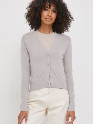 Vlněný svetr Calvin Klein šedý