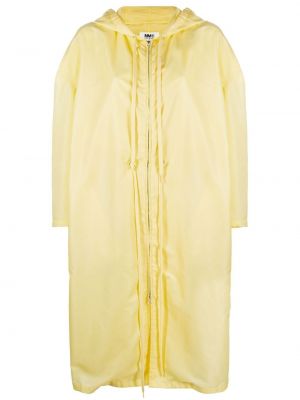 Палто с качулка Mm6 Maison Margiela жълто