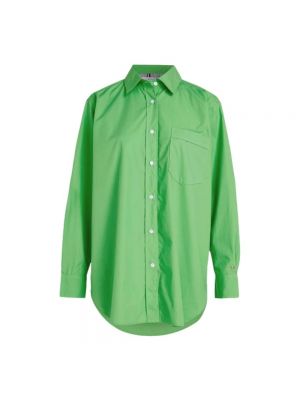 Oversize bluse Tommy Hilfiger grün