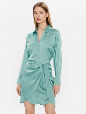 Φόρεμα σε στυλ πουκάμισο Guess πράσινο