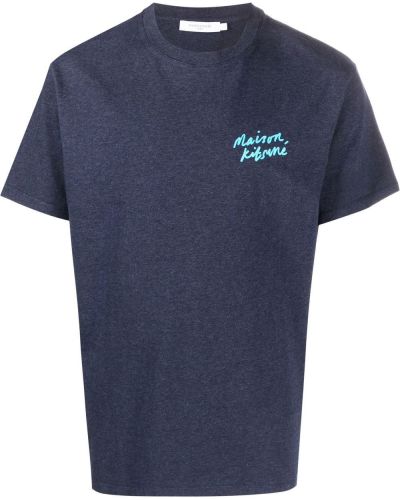 T-shirt Maison Kitsuné blå