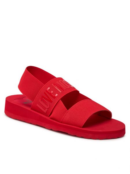Sandały Love Moschino czerwone