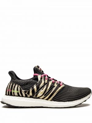 Zebra mintás sneakers Adidas UltraBoost fekete