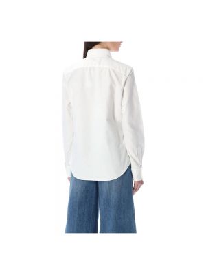 Blusa de algodón Ralph Lauren blanco
