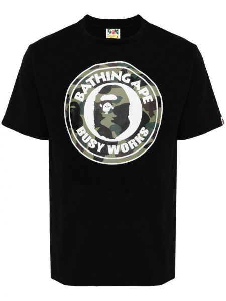 Tričko s potiskem A Bathing Ape® černé