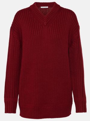 Jersey de lana de punto de tela jersey Emilia Wickstead rojo