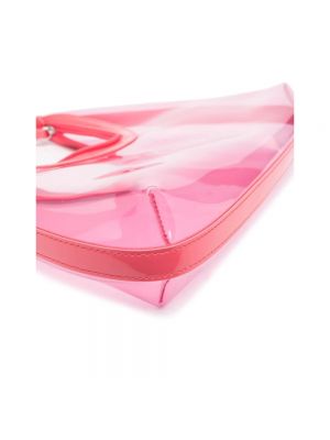 Bolsa de hombro transparente By Far rosa