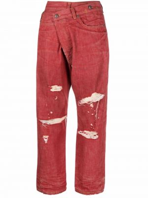 Straight leg-jeans R13 röd