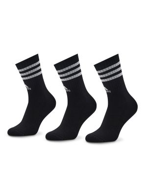 Pruhované ponožky Adidas čierna