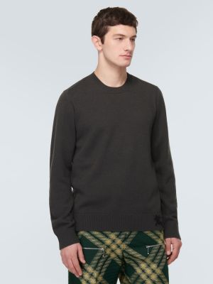 Кашмирен пуловер Burberry черно