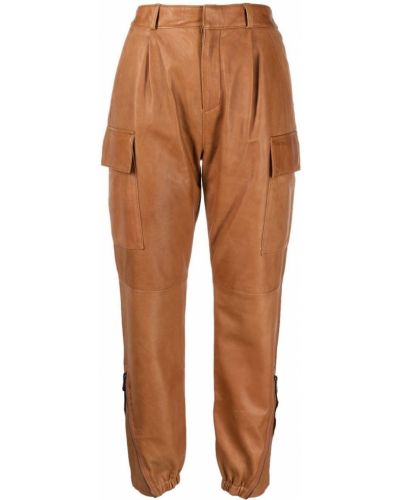 С карманами брюки Giorgio Brato, коричневые